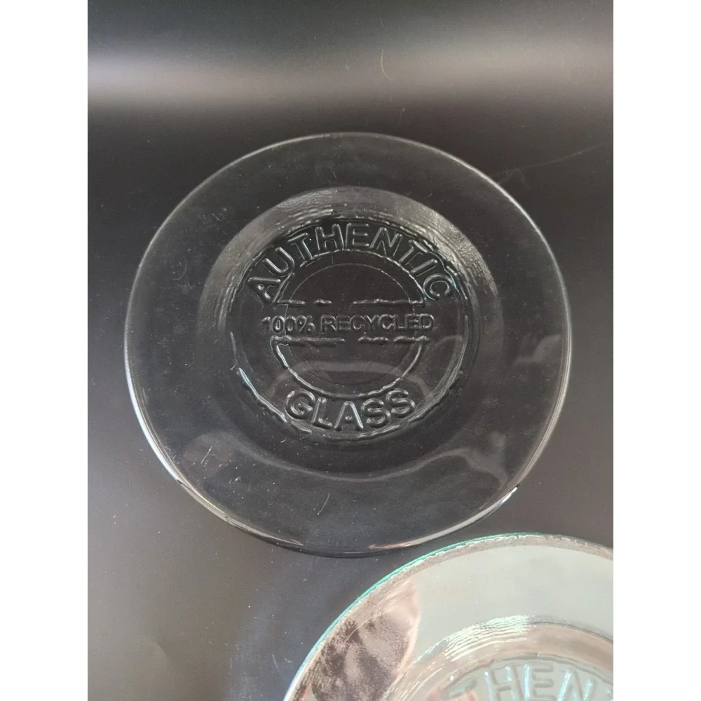 Vidrios San Miguel Recycled Glass Salad Plates 7.5 Inch Clear Set of 2 Spain